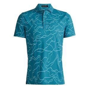 G/Fore Pencil Tech Pique Golf Polo Shirt Mens X Large Monsoon Teal Shirt NWT